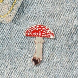 3/$25 Mushroom Fungi Fungus Unisex Pin Badge Brooch Mushroom Hunter